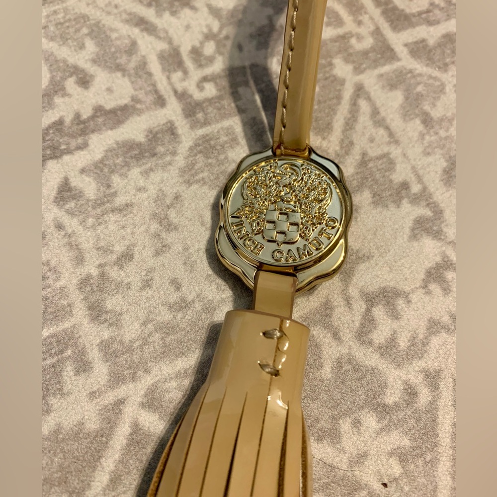 Vince Camuto Purse Tassel Charm Accessory | Tan Brown